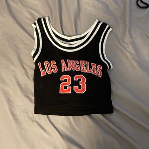 Women’s cropped Los Angeles tank